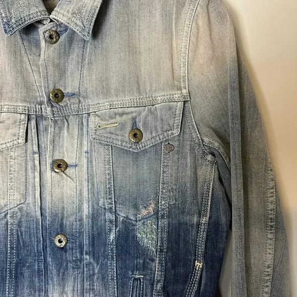 Vintage Diesel Repaired Denim Jacket Small - Picture 6 of 12